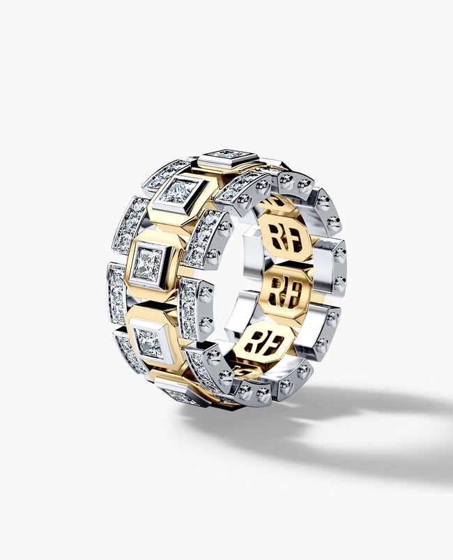 LA PAZ Two-Tone Gold Ring with 3.30ct Diamonds
